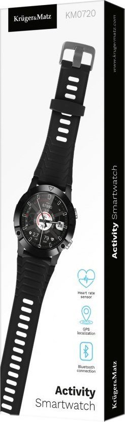 Smartwatch Kruger&Matz Activity Czarny (KM0720) KM0720 (5901890078276) Viedais pulkstenis, smartwatch Smartwatch Kruger&Matz Activity Czarny (KM0720) KM0720 (5901890078276) Viedais pulkstenis, smartwatch