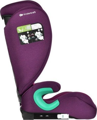 Kinderkraft Fotel Junior Fix 2 i-Size 100-150cm Cherry Pearl auto bērnu sēdeklītis