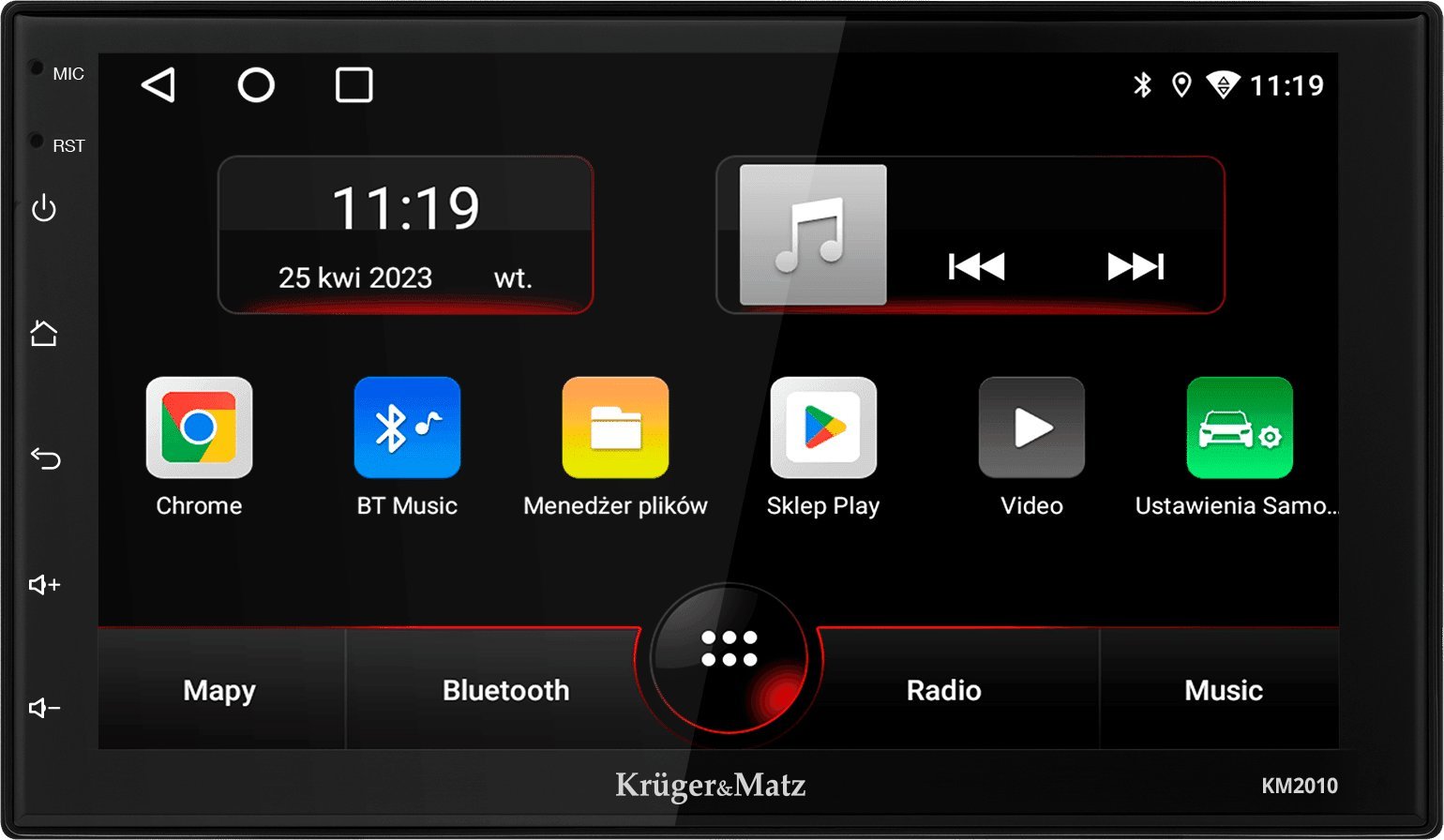 Kruger&Matz Car Radio 7'' 2DIN Kruger&Matz KM2010 CarPlay/AndroidAuto Bluetooth Wi-Fi GPS automagnetola
