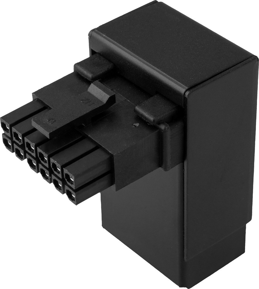 Kolink Core Pro 12V-2x6 90 Degree Adapter - Typ 2, schwarz aksesuārs datorkorpusiem