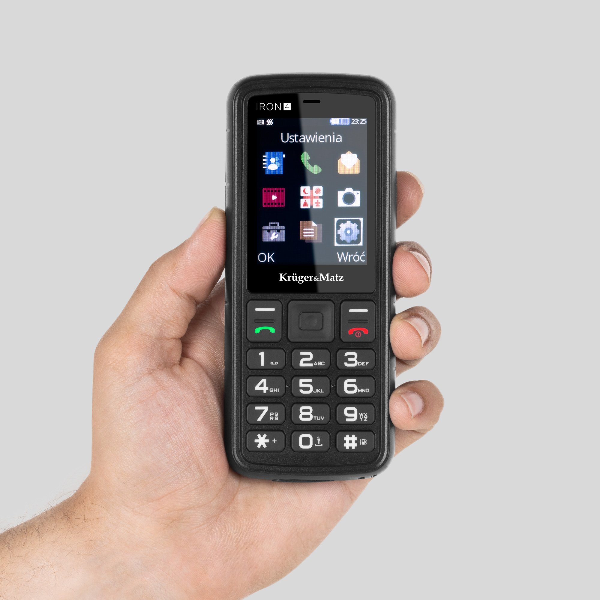 Kruger&Matz IRON 4 4G phone Mobilais Telefons Kruger&Matz IRON 4 4G phone Mobilais Telefons