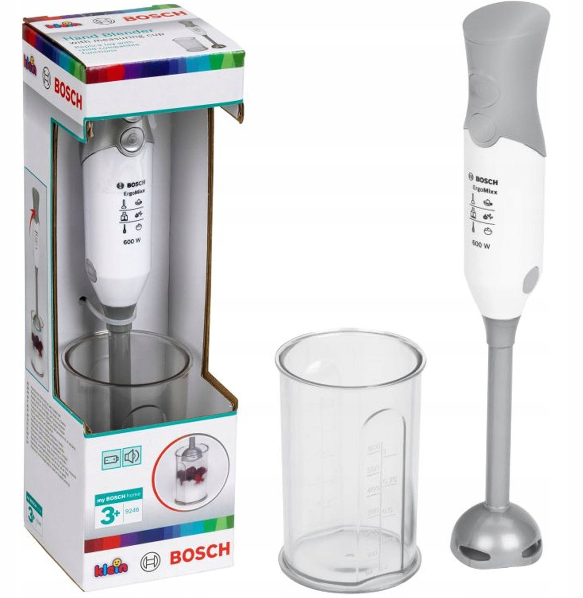 Rotaļu Klein Bosch blenderis ar trauku sudraba krāsā