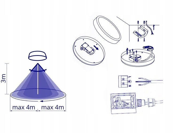 Lampa sufitowa Kanlux Plafoniera LED IPER