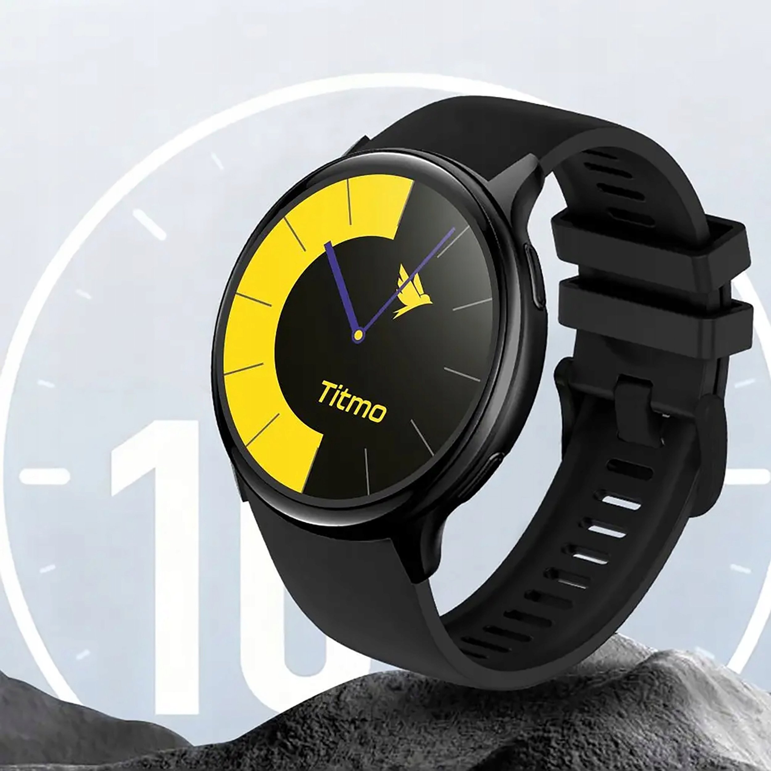 Smartwatch Kiano Titmo GPS AMOLED Bluetooth IP68 czarny (O-200) O-200 (5903396432682) Viedais pulkstenis, smartwatch