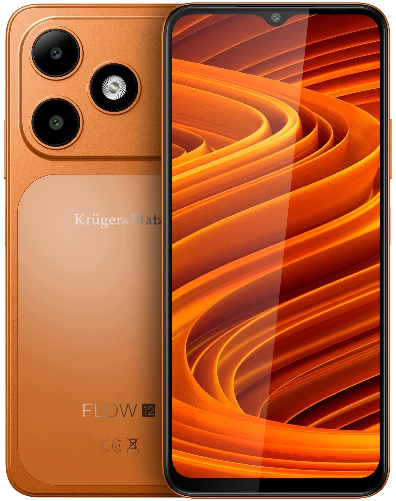Smartfon KrugerMatz FLOW 12 orange (KM05007-OR)