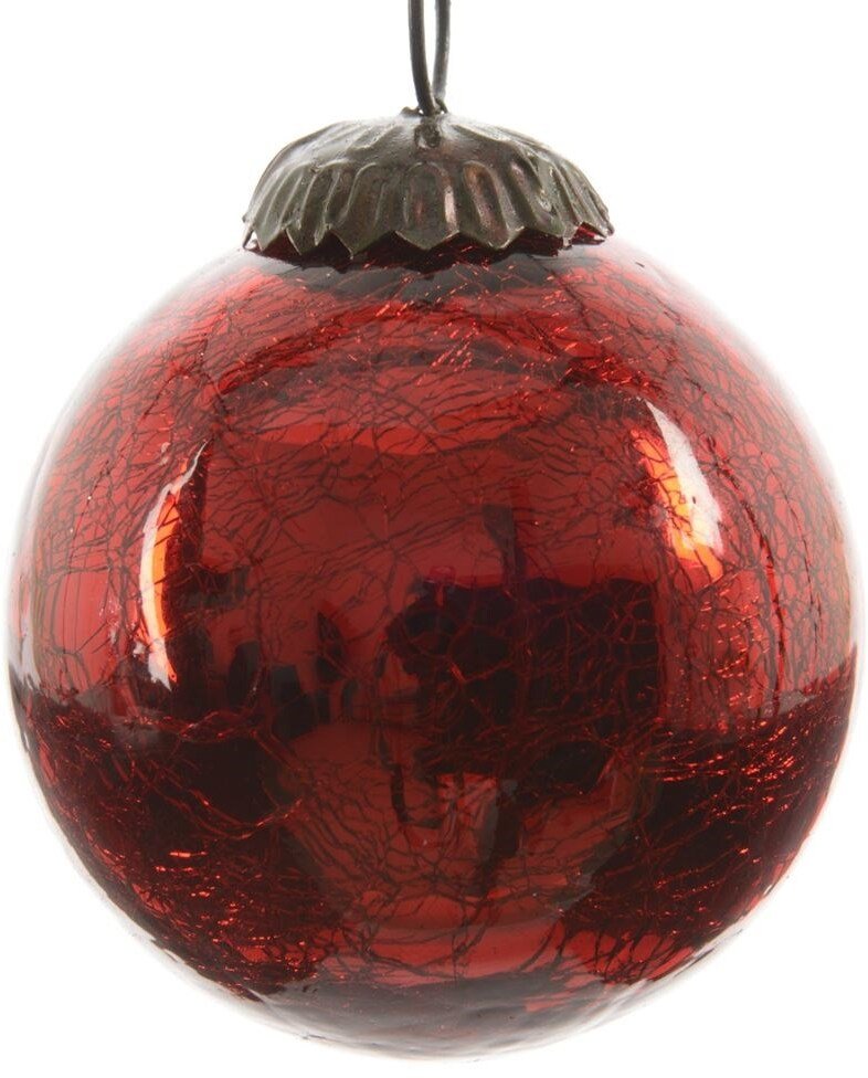 Klass Glass ball 8CM 190037 red