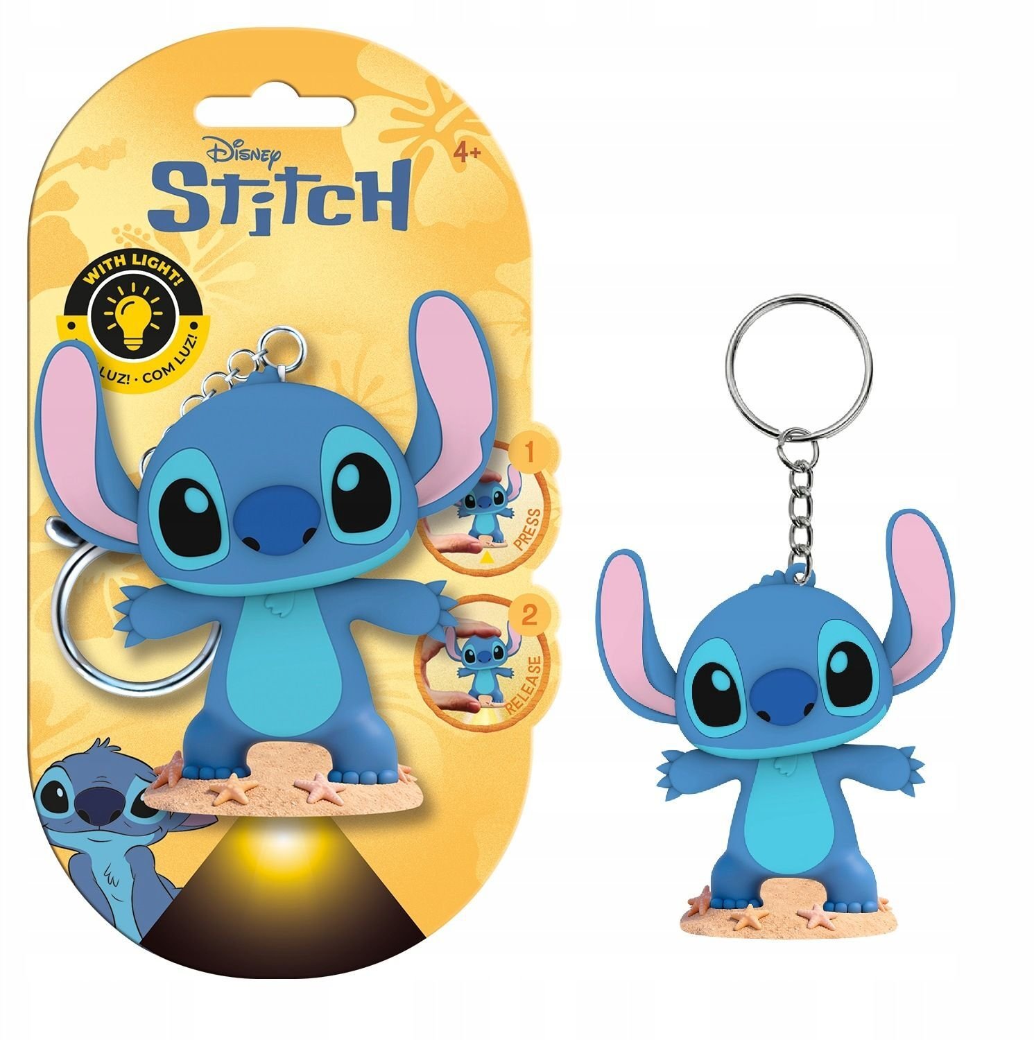 Breloczek KIDS Brelok Latarka Stitch Led