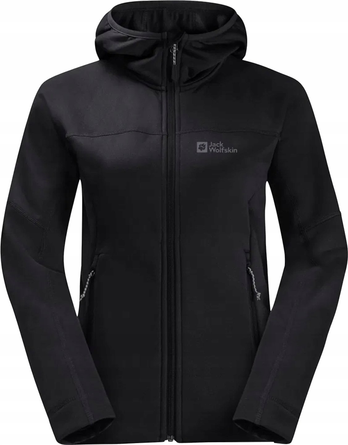 Jack Wolfskin Jack Wolfskin Hirschberg Hooded FZ W 1710871-6000 Czarne L Blūzes sievietēm