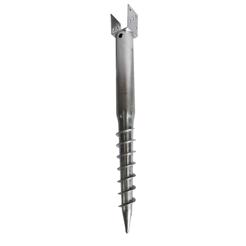 U FORM SCREW POLE 91X70X120X1000MM ZINC
