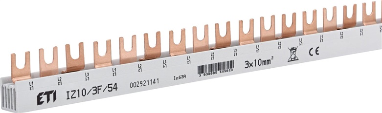 BUSBAR INSULATED IZ10/3F/54 3P 10MM 002921141