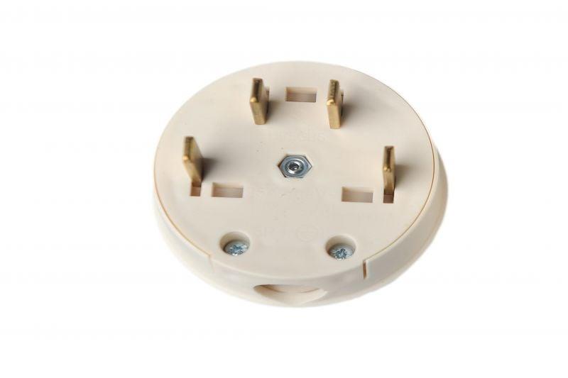 THREE-PHASE PLUG WHITE 25A 380V ES25-001