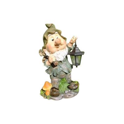 DECOR DWARF W LANTERN 32.3X23
