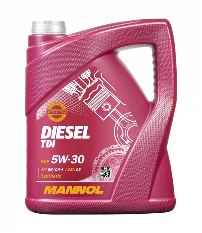 ENGINE OIL MANNOL DIESEL TDI 5W30 5 L Transmisiju un bremžu eļļas