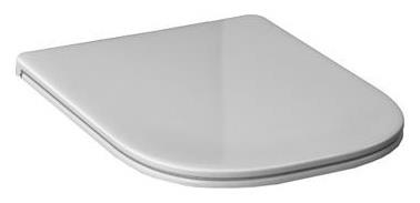 Toilet seat with lid Jika 893611, white, 44.5 cm x 36 cm