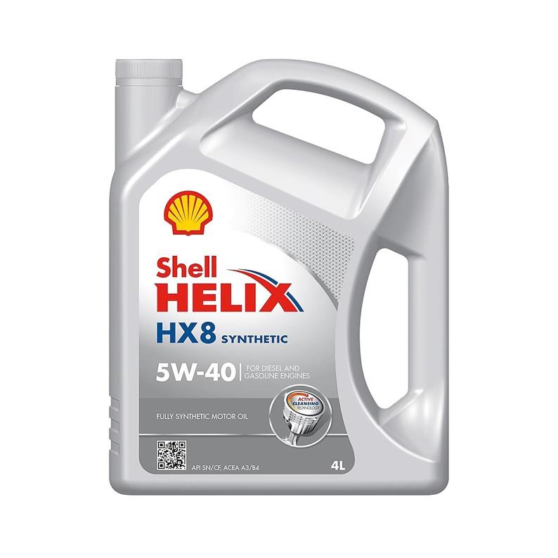 SHELL HELIX HX8 5W-40 4L 5011987860759 Transmisiju un bremžu eļļas