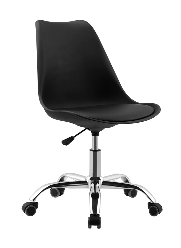 Task chair Domoletti DR-N18-1012, 55 x 49 x 82 - 95 cm, black