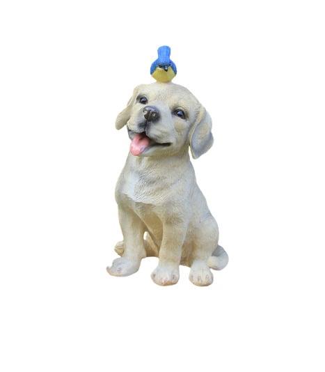 DECORATION DOG WITH BIRD 20.5X18