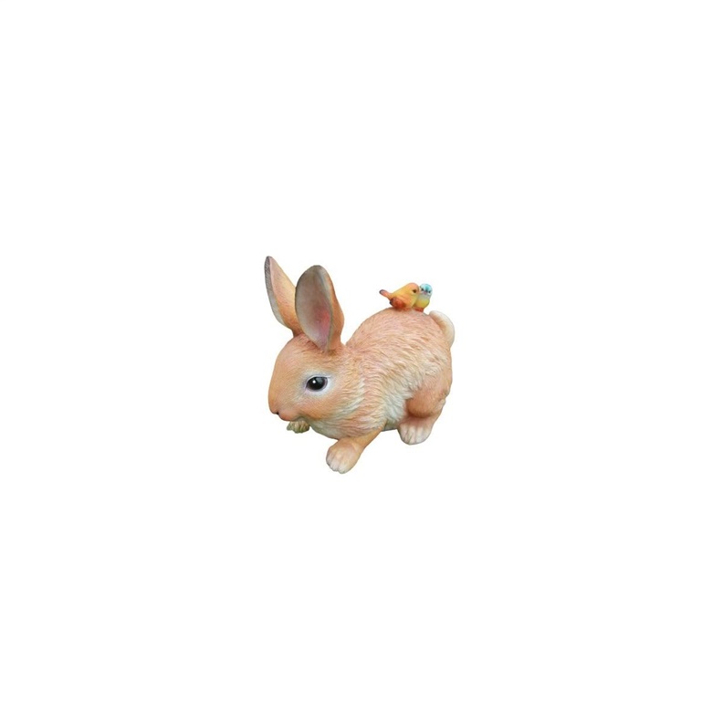 DECORAT RABBIT WITH BIRDS 31X17.5X23