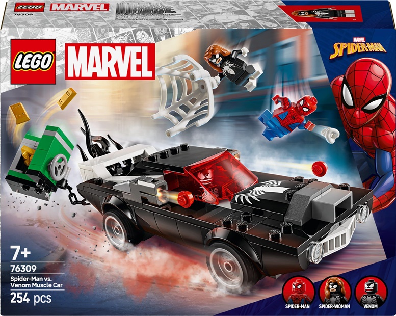 LEGO 76309 Marvel Super Heroes Spider-Man vs. Venom Muscle Car LEGO konstruktors