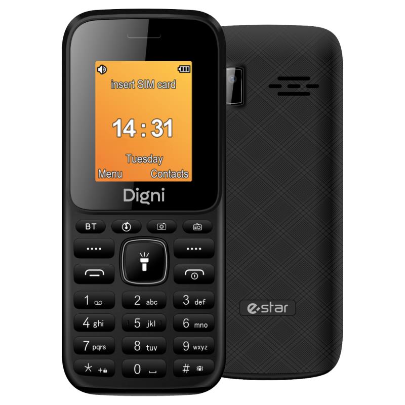 eSTAR Digni Mini Phone Dual SIM Juodas Juodas 5292409391116 Mobilais Telefons eSTAR Digni Mini Phone Dual SIM Juodas Juodas 5292409391116 Mobilais Telefons