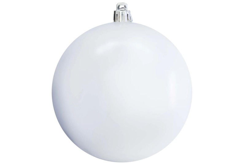 CHRISTMAS TREE TOY PLASTIC WHITE 15CM