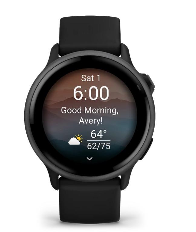 SMARTWATCH VIVOACTIVE 6/BLACK 010-02985-00 GARMIN Viedais pulkstenis, smartwatch