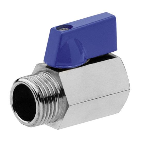 MINI BALL VALVE MALE-FEMALE 3/8 BLUE