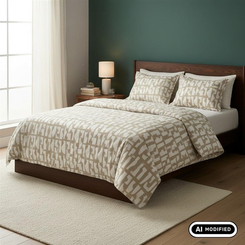 BEDDING COVER SET FACET 100PES 200X220CM