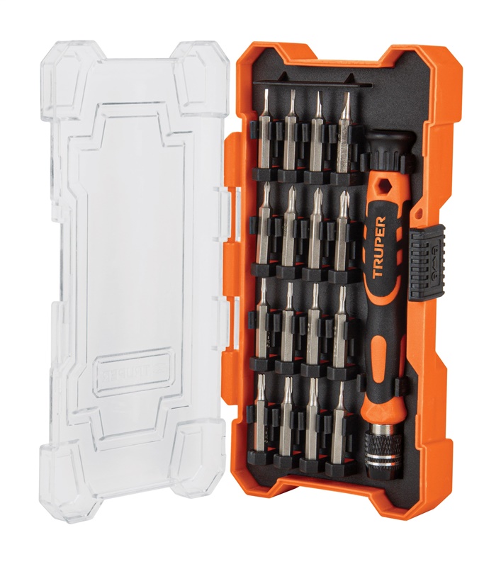 SCREWDRIVER AND BITS SET TRUPER 16PCS