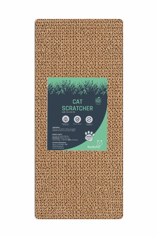 CARDBOARD CAT SCRATCHER 39X28X2.8CM NP