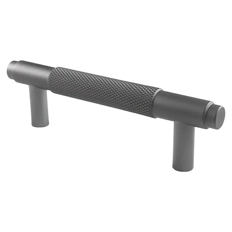 STEEL RELIEF T-BAR HANDLE 96MM GRAPHITE