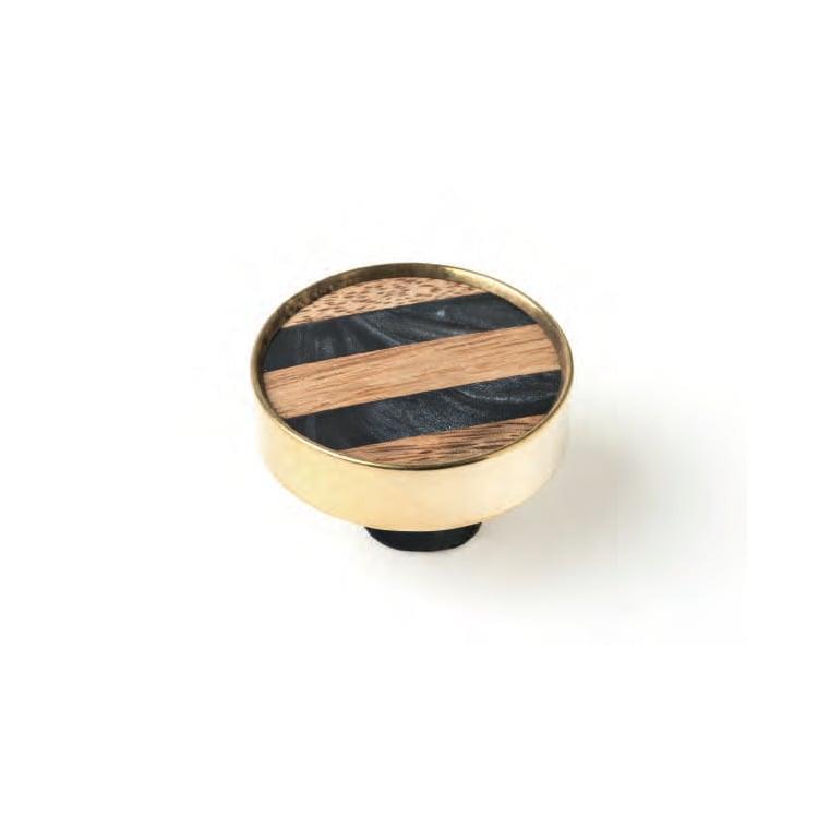 RESIN AND BRASS KNOB 40MMMULTICOLOR 7-E539