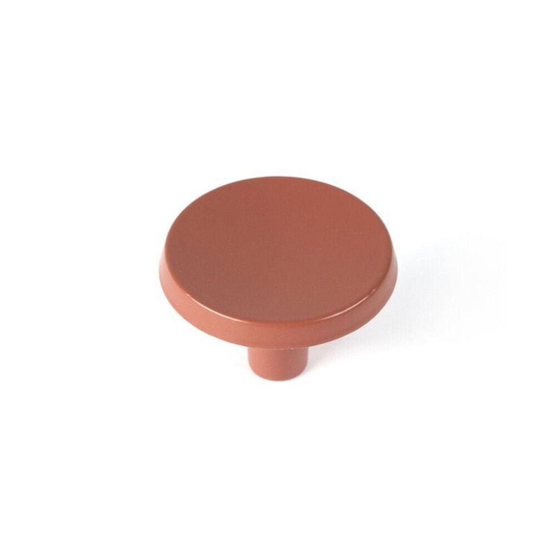 ZINK ALLOY KNOB 35X35X23MM. MATT ORANGE