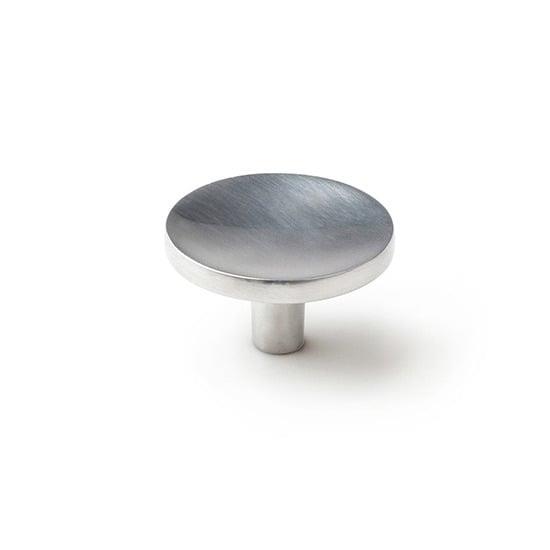 AUM. ROUND KNOB 43MM. SHINNING CHROME