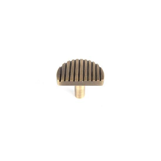 BRASS KNOB ANTIQUE BRASS 30X20X25MM 7-E542