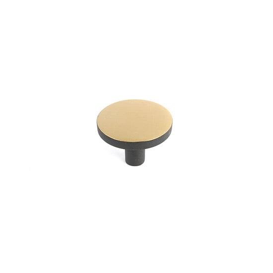 BRASS KNOB BRONZE/BLACK COLOR 35X26MM 7-E723