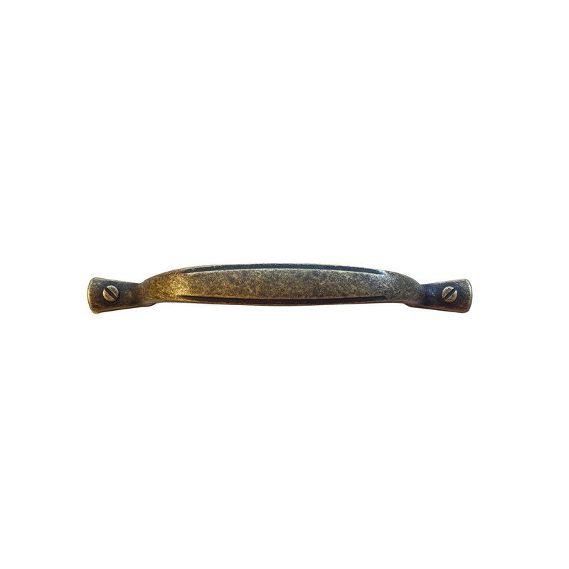 ZINKALLOY HANDLE 96MM ANT BRASS.2PCS