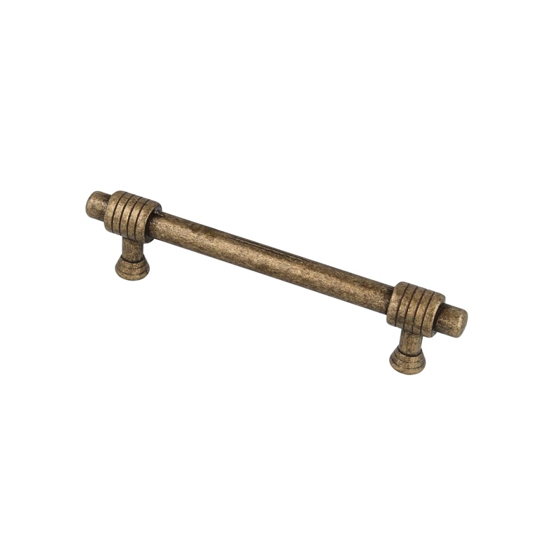 ZINKALLOY HANDLE 96MM ANT BRASS.2PCS