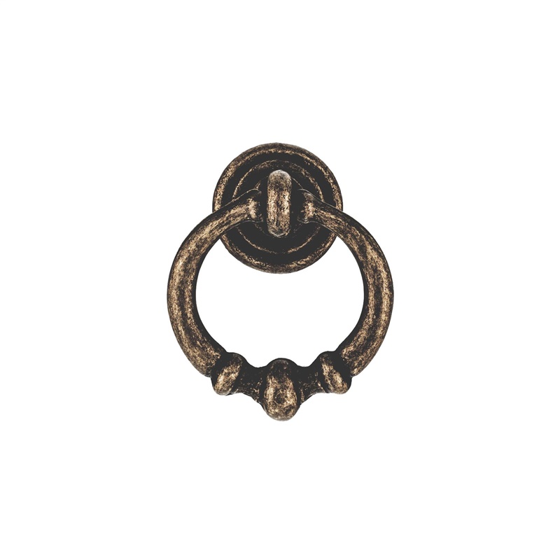 RING KNOB 34MM ANTIQUE BRASS.2PCS