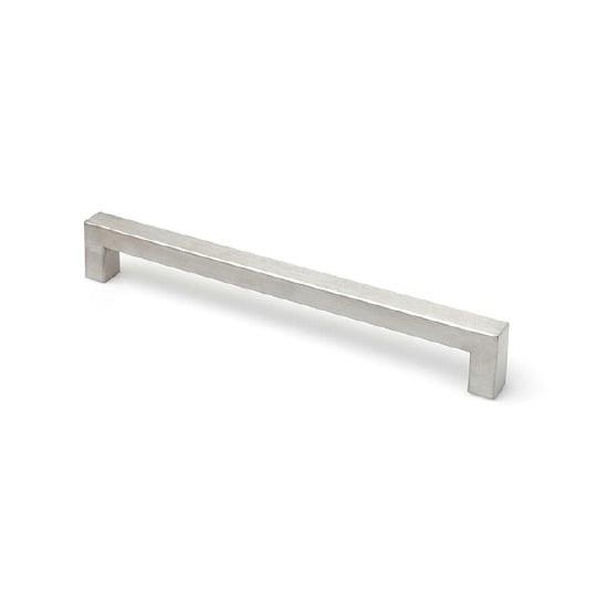 STEEL HANDLE 192MM MATT STEEL.2PCS
