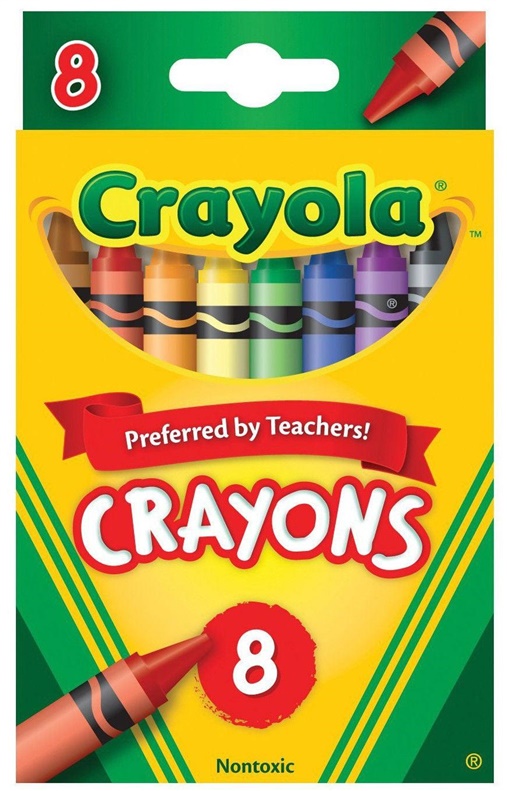 WAXCRAYONS CRAYOLA 8 PCS 52-3008 4030301-0018