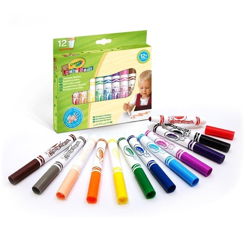 MARKERS CRAYOLA MINI KIDS 12 PCS
