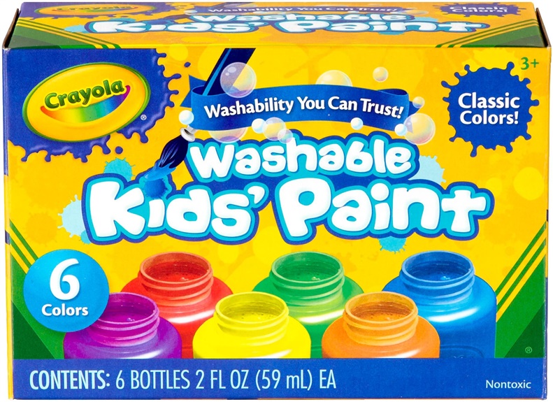 PAINT WASHABLE CRAYOLA 6PCS 54-1204 4030301-1292