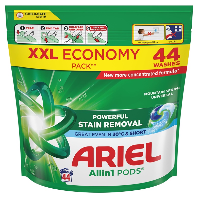 ARIEL MOUNTAIN SPRING LAUNDRY CAPS 44PCS