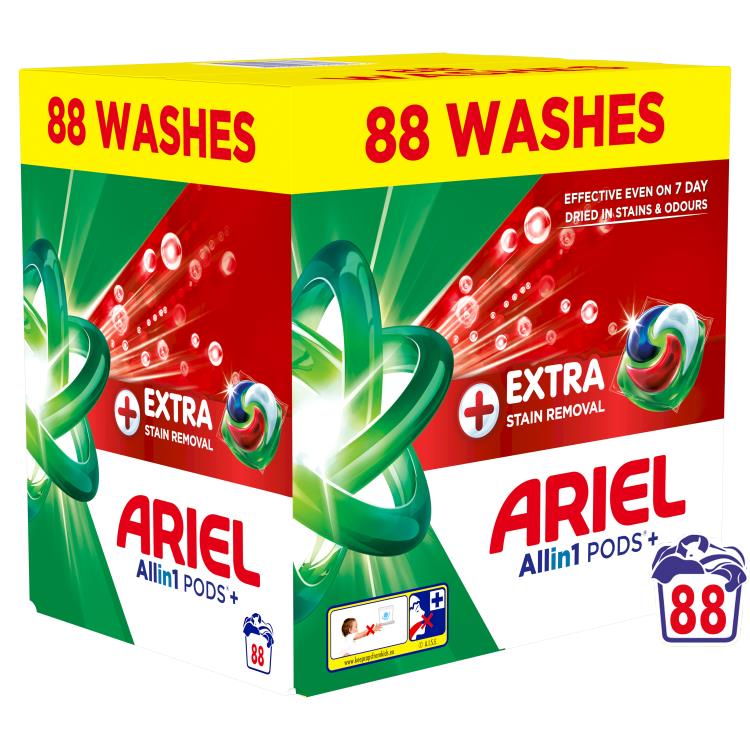 ARIEL EXTRA CLEAN LAUNDRY CAPSULES 88PCS