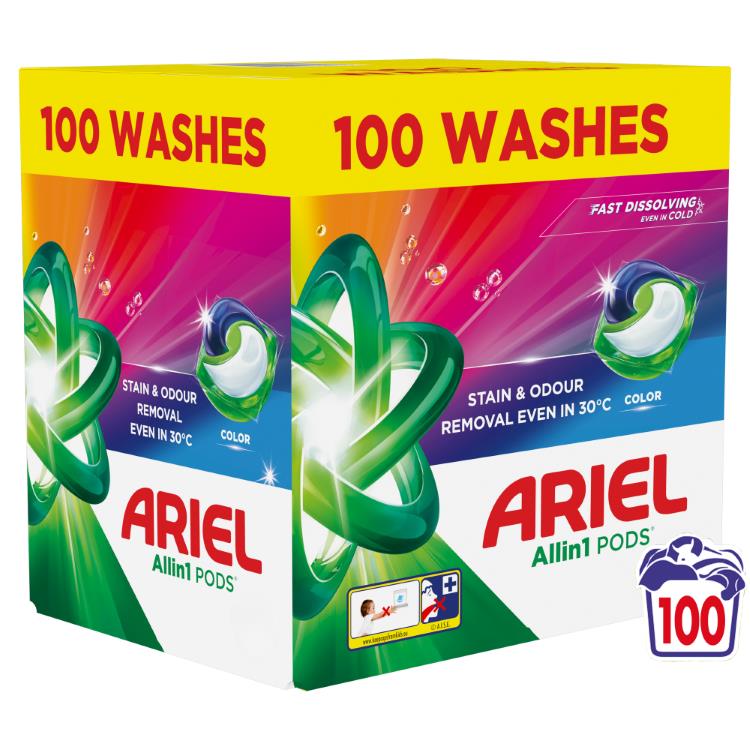 ARIEL COLOR LAUNDRY CAPSULES 100 PCS