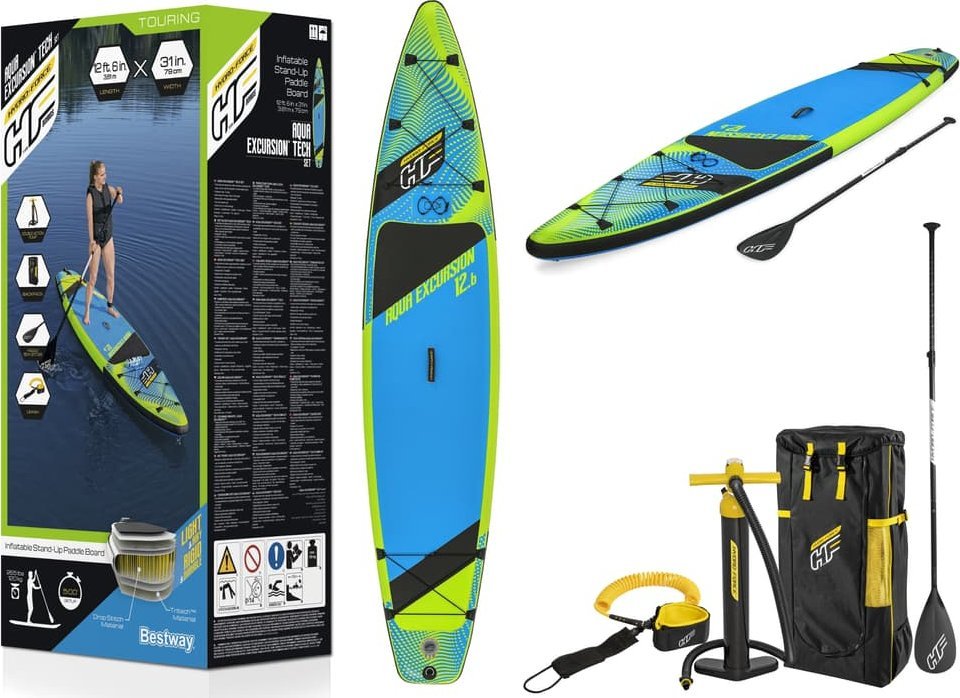 SUP delis Hydro-Force Aqua Excursion Tech 381x79x15cm 65373