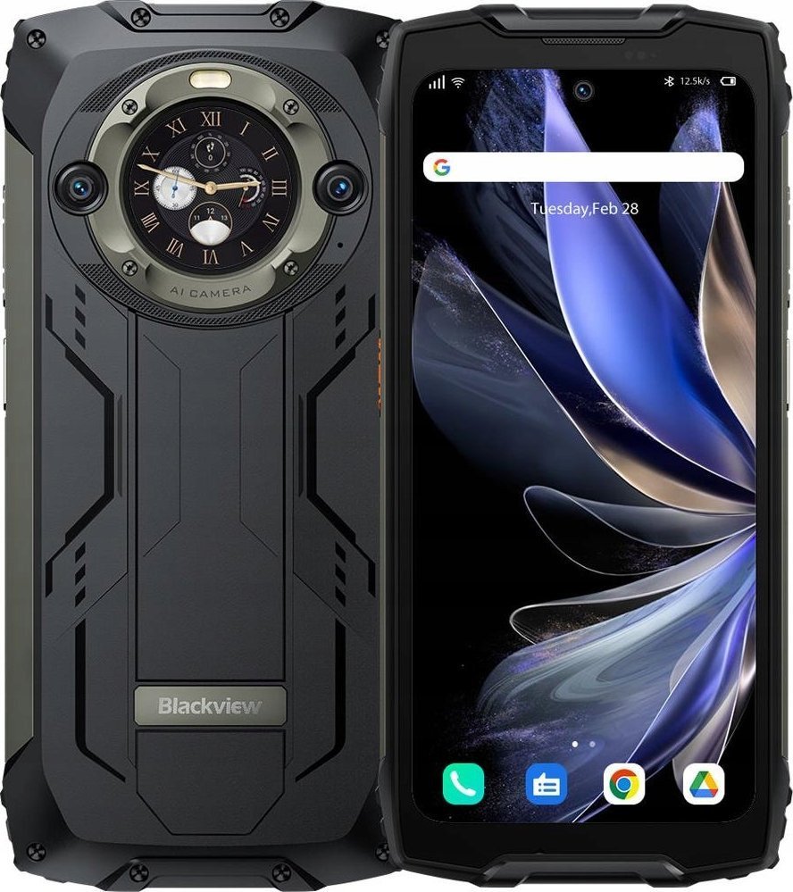 Smartphone Blackview BV9300 Pro 15080 mAh 12/256 Black Mobilais Telefons