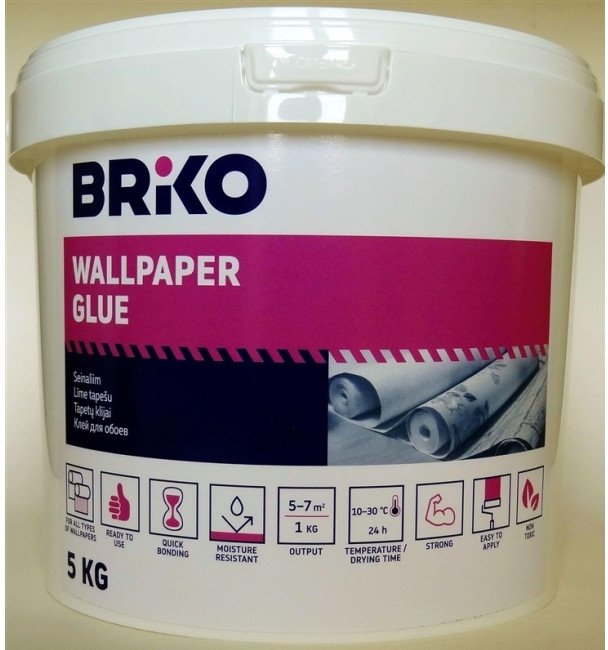Briko WALLPAPER GLUE BRIKO 5KG 15088378