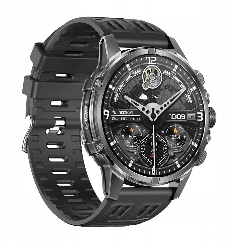 Smartwatch Blitzwolf BW-AT6 plus smartwatch (black) BW-AT6 plus (5907085524979) Viedais pulkstenis, smartwatch Smartwatch Blitzwolf BW-AT6 plus smartwatch (black) BW-AT6 plus (5907085524979) Viedais pulkstenis, smartwatch